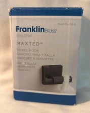 Franklin Brass Maxted J-Hook Towel Hook Bath Hardware Accessory in Matte Black