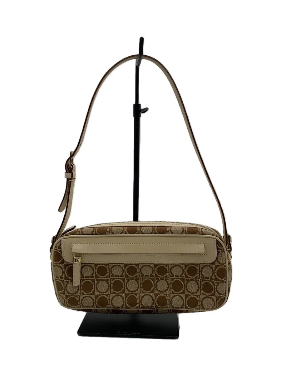 Borsa a tracolla Salvatore Ferragamo in tela modello BEG all over