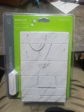 Wireless Doorbell & Button Carrara Marble Stone Finish 3 Chimes Adjustable Vol