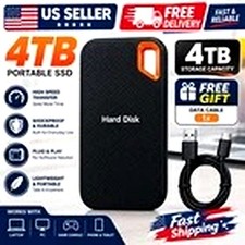 4TB Portable External Hard Drive USB 3.0 HDD Storage for PC Laptop Mac Backup
