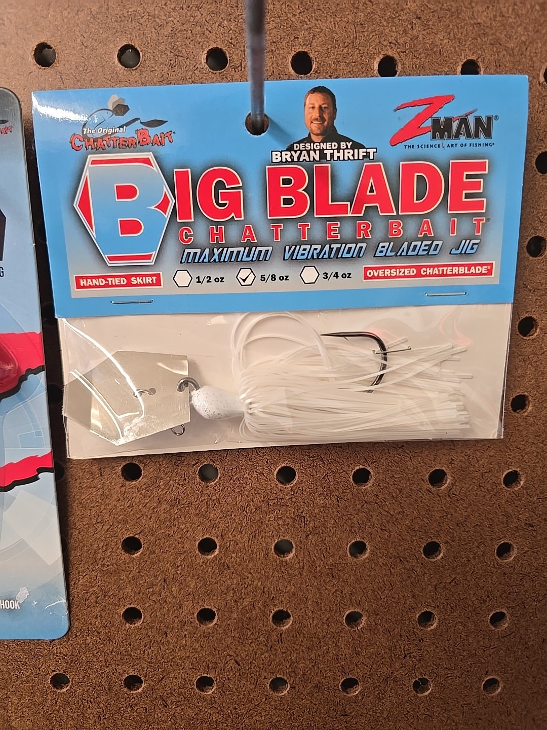 Z Man Evo And Big Blade Chatterbait Lot Of 2 Evo- Electric Shad Big Blade- White - Image 3