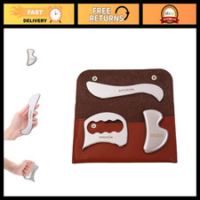 3-in-1 Stainless Steel Gua Sha Scraper Set for Massage  Physical Therapy Tools