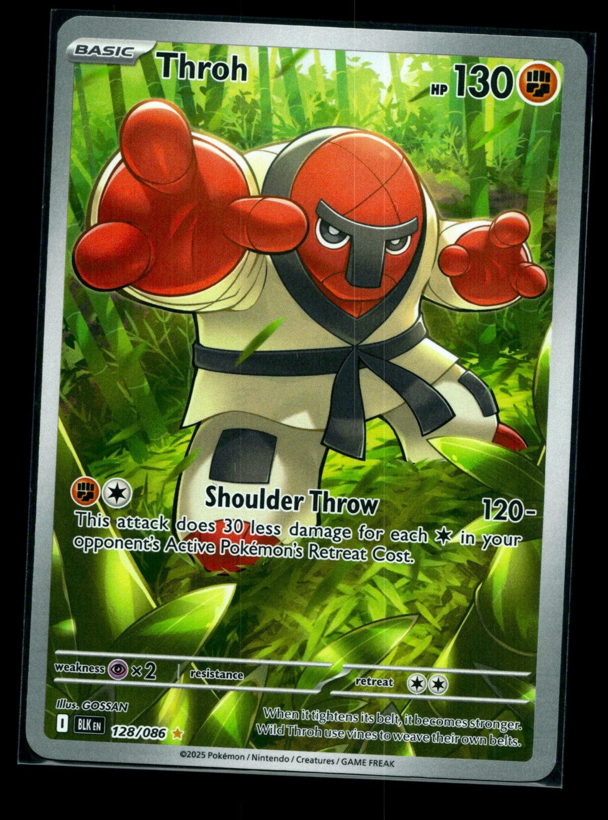 2025 Pokemon SV Black Bolt BLK EN Throh Illustration Rare #128/086 NM