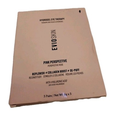 EvioSkin Pink Perspective Hydrogel Eye Therapy 3 Pairs New In Box