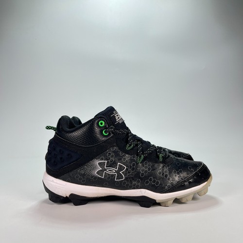 Under Armour Harper 8 Mid RM Baseball Cleat Black 3026597-001 Mens Size 5.5Y