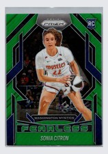2025 Prizm Fearless Sonia Citron Washington Mystics Green #15