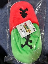 Zapatillas de felpa gemelas Mario & Luigi rojas/verdes - RPG BrotherShip, Nicchiichi