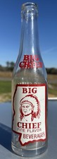 Incredibly Rare Louisville Mississippi Miss Ms ACL Big Chief Bottle Indian Image