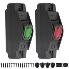 2PCS Inline Cord Switch Waterproof 16A DC12-24V For Outdoor Lamp Appliance 14AWG
