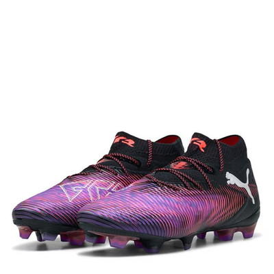 Puma Herren Schwarz & Lila Future 8 Ultimate FG Fußballschuhe UK 8 NEU
