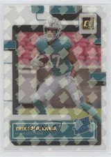 2022 Panini Clearly Donruss Rated Rookie Holo RR Logo Erik Ezukanma #89 n0c