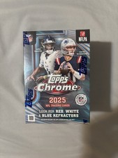 2025 Topps Chrome Football Factory Sealed Blaster Box NEW