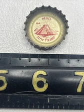 Vtg 1962 “Tour The World” MEXICO AZTEC PYRAMID King Size Coke Bottle Cap B004
