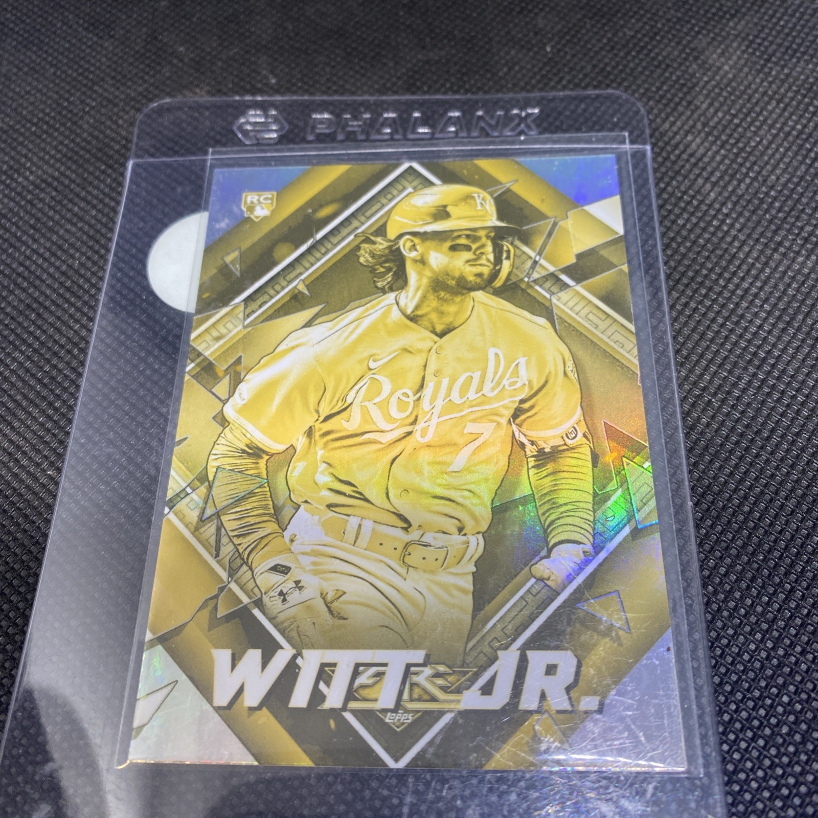 2022 Topps Fire Gold Minted Bobby Witt Jr #198 Rookie RC