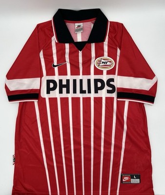 PSV Eindhoven  1997/1998 Home Authentic Nike Jersey L Men Red White Black