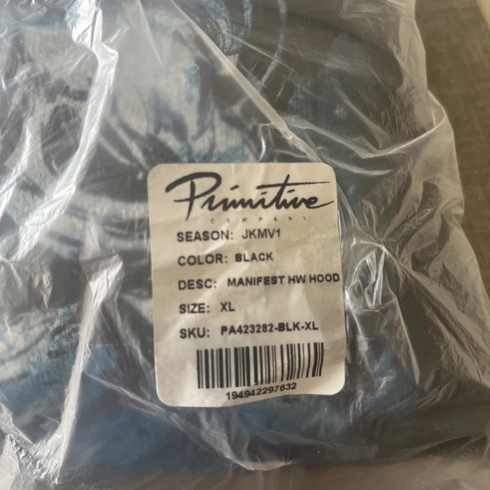 Primitive x Jujutsu Kaisen Manifest Sudadera con Capucha Negra Talla X-Grande Pesada ¡NUEVA CON ETIQUETAS! Foto 2 de 4