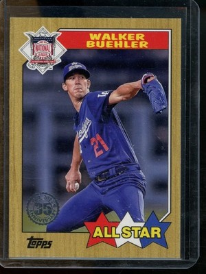 2022 Topps Walker Buehler 1987 Topps 35th Anniversary LA Dodgers #87AS-33