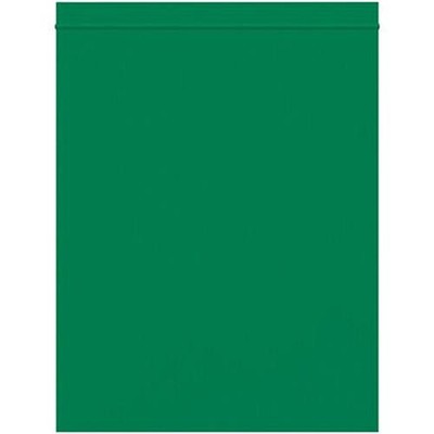 Resealable Poly Bag, 8 x 10 Inch, 1000 Pack, 2 Mil, Green, Lock Seal Zipper