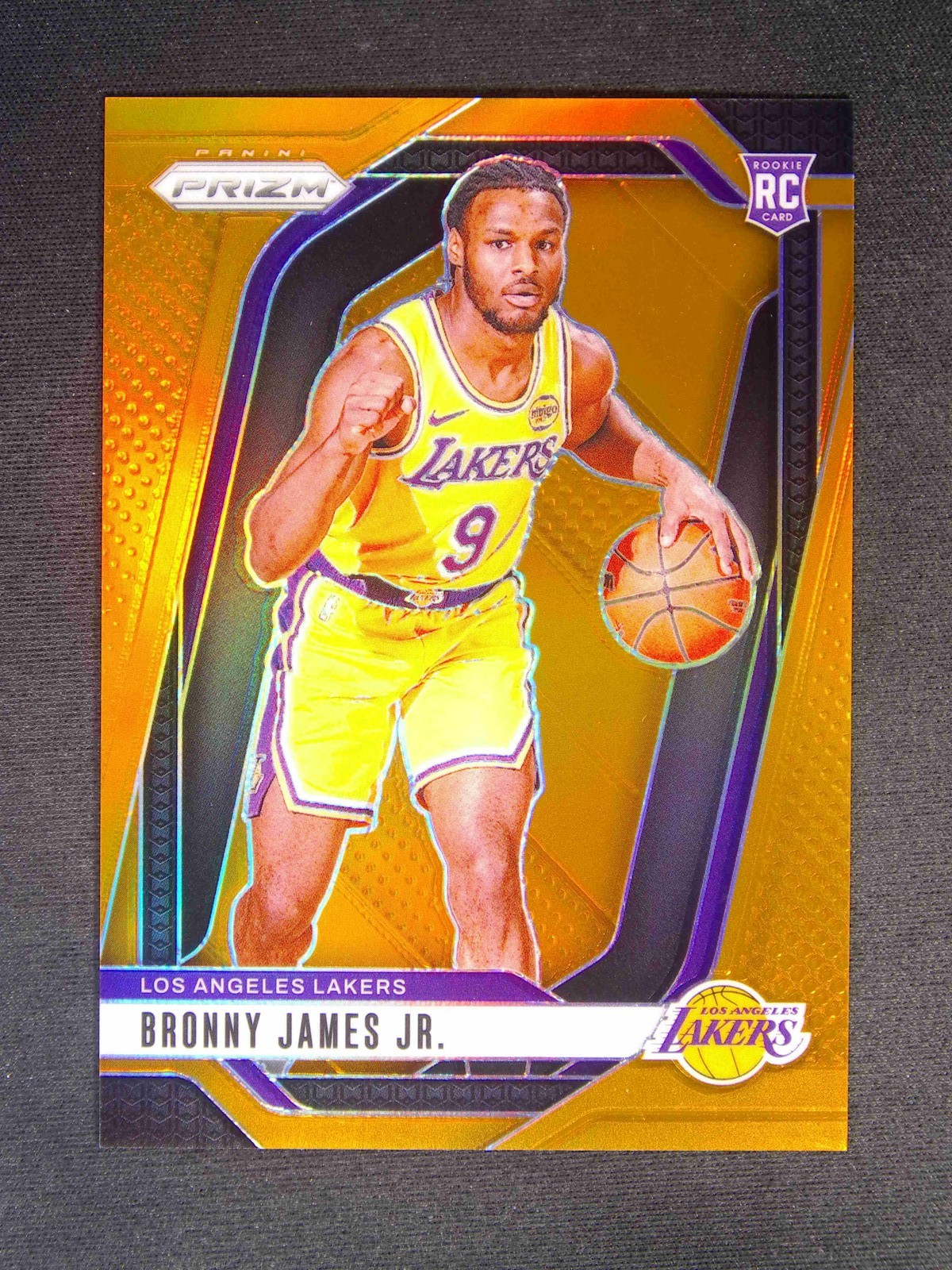 2024-25 Panini Prizm Bronny James Jr. #243 RC Rookie Orange /49