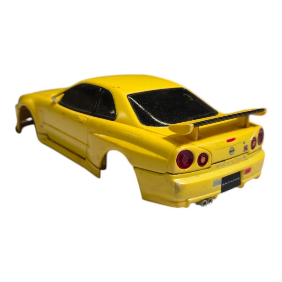 XMODS 1999 Nissan Skyline GT-R R34 Yellow – Super Street RC Car Body & Parts Lot - Image 3 of 4