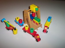 Maxim Wooden Train Overhead Crane Barrel Cargo Truck Lot Fits BRIO Thomas Track