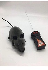 Electronic Remote Control Rat, Simulation Mouse Toy for Cat Dog Kid, Gray