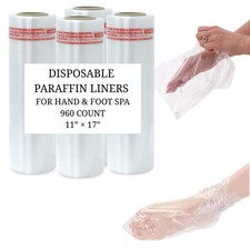 960 Pack Paraffin Wax Bath Liners for Hand  Foot, Disposable Plastic Bags
