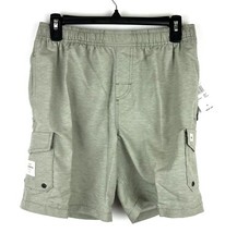 Quiksilver Men  s Gray Lined Swim Shorts Size Small