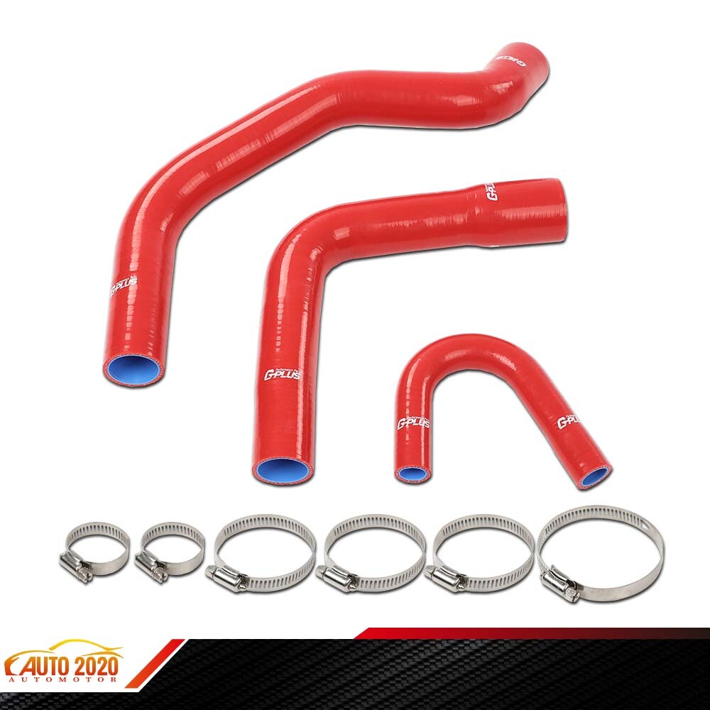 RADIATOR HOSE KIT RED FIT FOR JEEP 72-81 AMC CJ5 CJ6 J10 J20 WAGONEER 304 360 V8