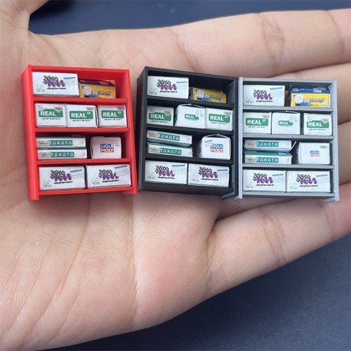 1/64 Scale Shelf with 10 pcs Boxes Model for Garage Diorama Plastic Model - Picture 19 of 19