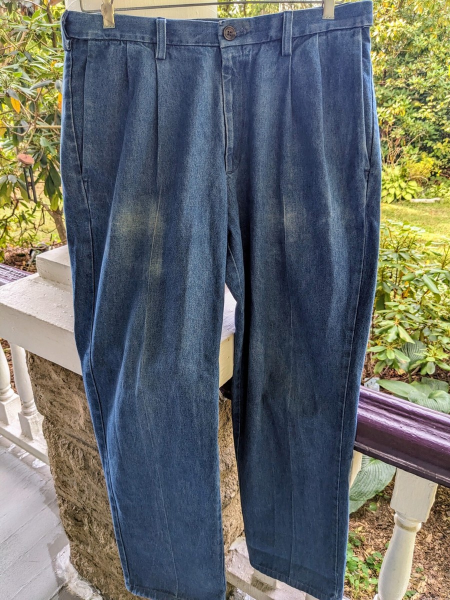 Pleated Jeans Haggar Denim Vintage Haggar Pleated Denim Pants