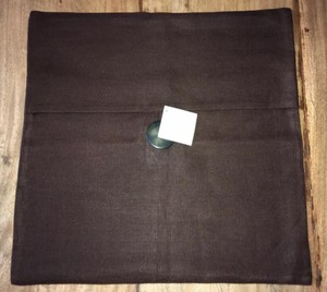 Pottery Barn 18 X18 Textured Linen Java Brown Pillow Cover W