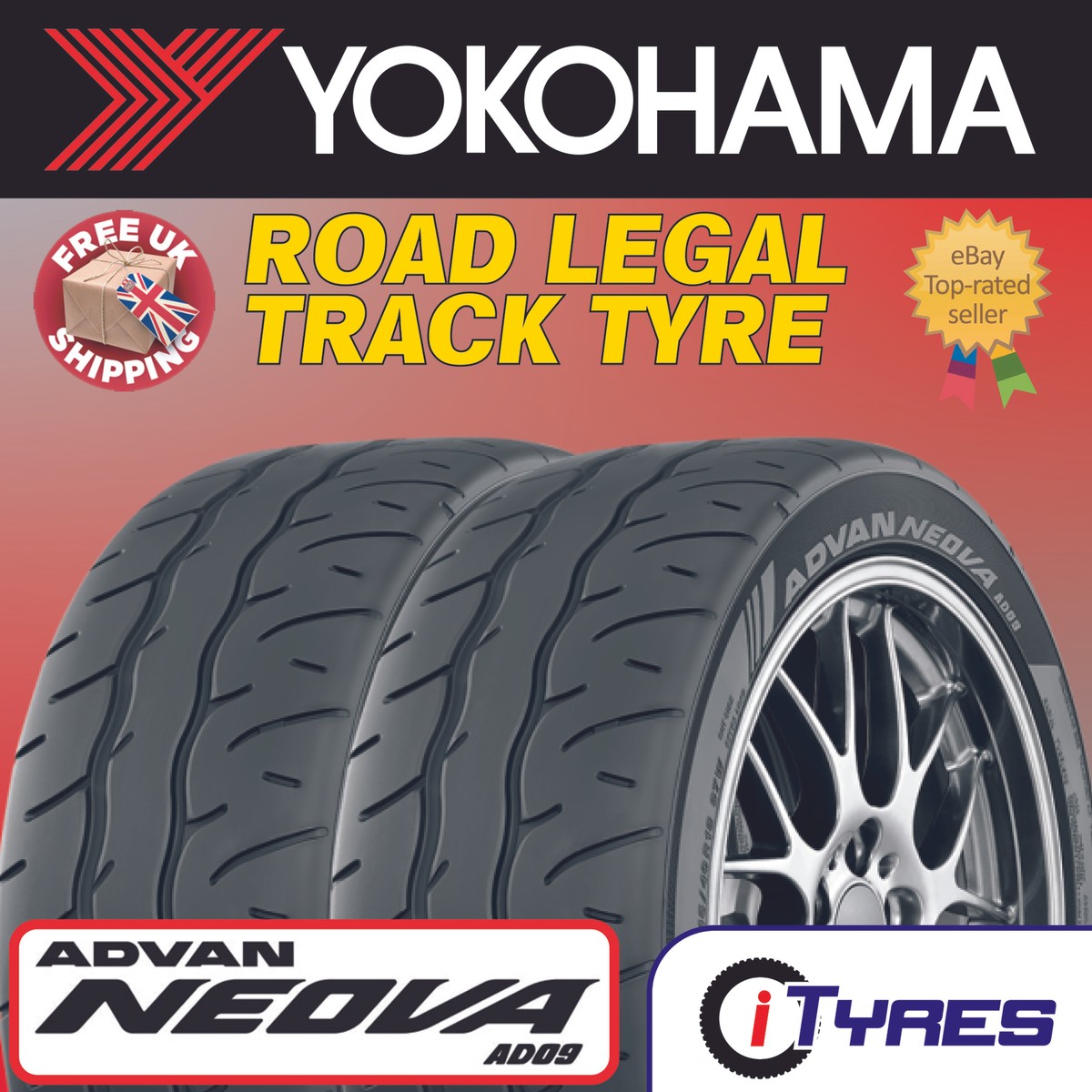 X2 255 35 19 96W XL YOKOHAMA ADVAN NEOVA AD09 255/35R19 TRACK,ROAD 