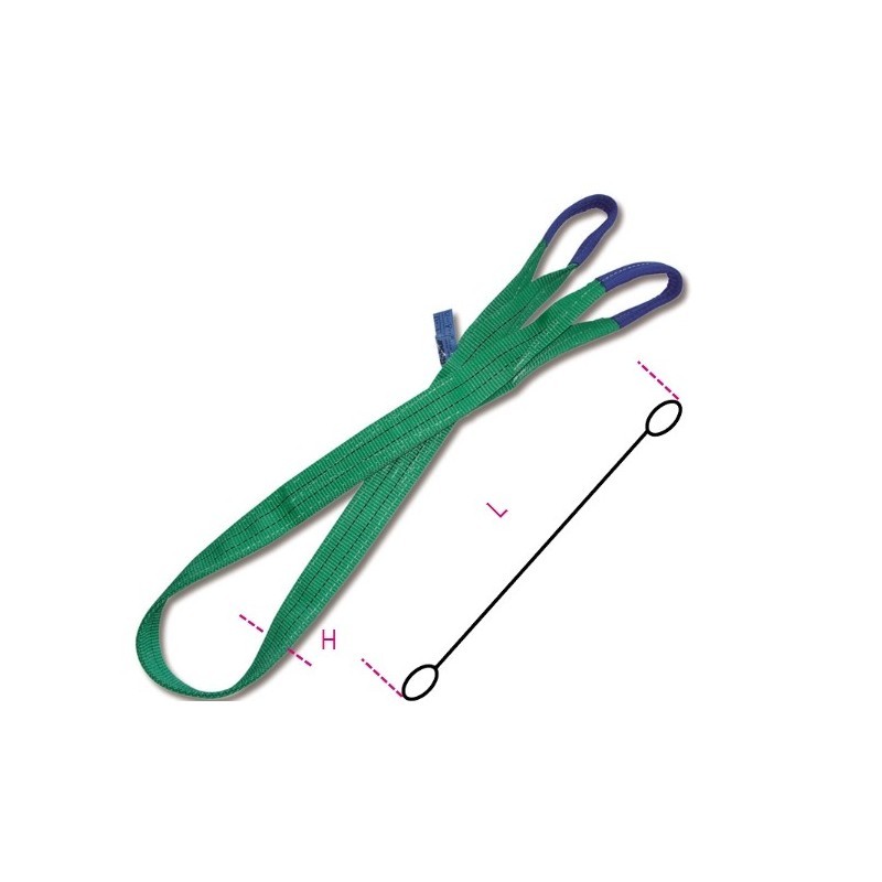 FASCE DI SOLLEVAMENTO VERDE 2T MT.10 8153/10