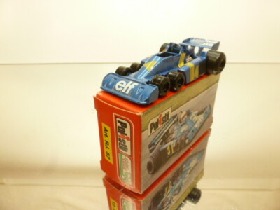 POLISTIL RJ57 TYRELL 34/2 F1 -#4 ELF - BLUE L7.8cm - GOOD IN BOX