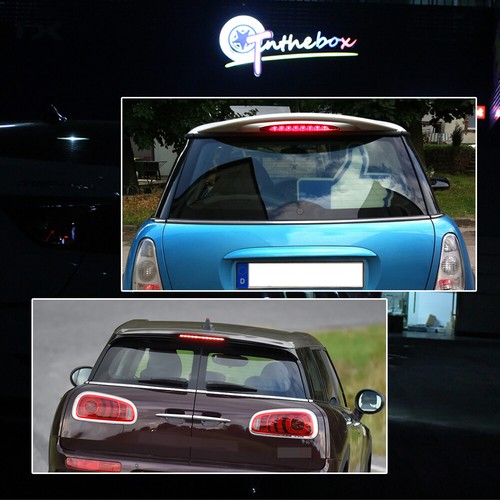 Clear Lens Red 8-LED High Mount 3rd Brake Light For 02-06 First Gen MINI Cooper - Picture 13 of 13