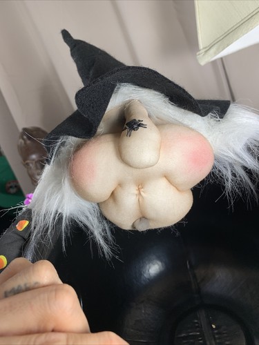 Vintage 1987 Union Products Halloween Strega Ragno Candy Mais Secchiello RARO Bellezza - Foto 6 di 12