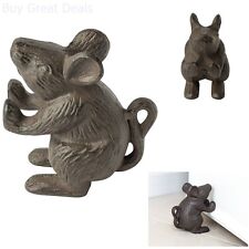 Vintage Antique Old Style Cast Iron Small Mouse Rat Rustic Door Stop Vintage Antique Old Look Cast Iron Mouse Rat Rustic Door Stop Home Garden Decor