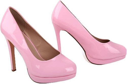 Nuevo Mujer Hombre Drag Queen Crossdresser Tacón Alto Plataforma Corte Zapatos GRANDES Tallas - Imagen 29 de 39
