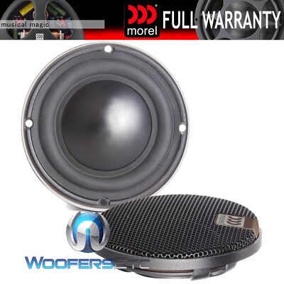 MOREL VIRTUS NANO CARBON MM2 2 1/2'' MIDRNAGE 60W RMS ALUMINUM DOME SPEAKERS NEW