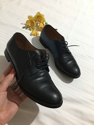 Fratelli Rossetti women's lace-up shoes fringes size 36 1/2 two-tone leather 