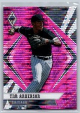 2021 Panini Chronicles #12 Tim Anderson White Sox  Phoenix Pink Pulsar