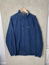 Men's Nike Golf Windbreaker Jacket Size L Large Full Zip Dark Blue