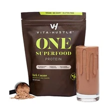 VitaHustle ONE Superfood Protein All-in-One Nutrition Shake, 20g Chocolate Pl...