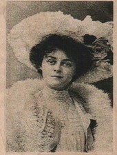Hat Lady Photo/ATC 2 1/4 x 2 3/4" Rubber Stamp, Person Stamp, Lady Stamp