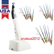 Dental Wireless Endodontic 16:1 LED Endo Motor/ 6pcs Endo Rotary File 31 21/25MM