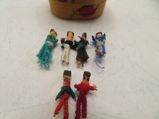 Vintage Worry Trouble Dolls Six Handcrafted Dolls  Box
