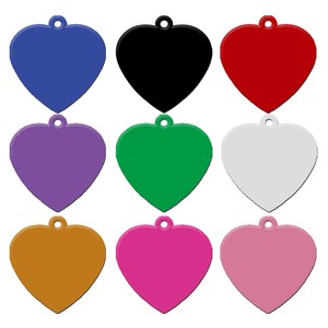 heart dog tags