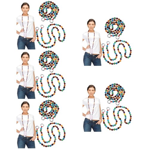 10 Stück Handy-Lanyard-Kreuzkörper-Holzperlen-Handygurt-Charm-Halsbänder für - 第 8/12 張圖片