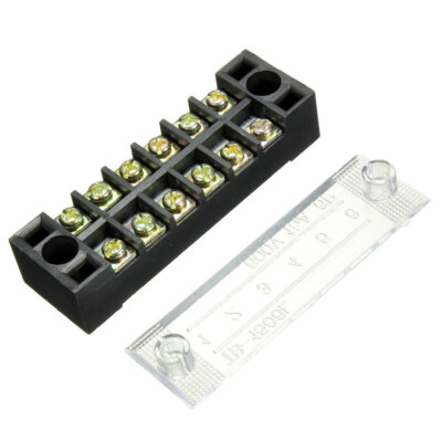 5 Sets Borniers électriques 600V 15A - 6 Positions Double Rangée à Vis - Neufs